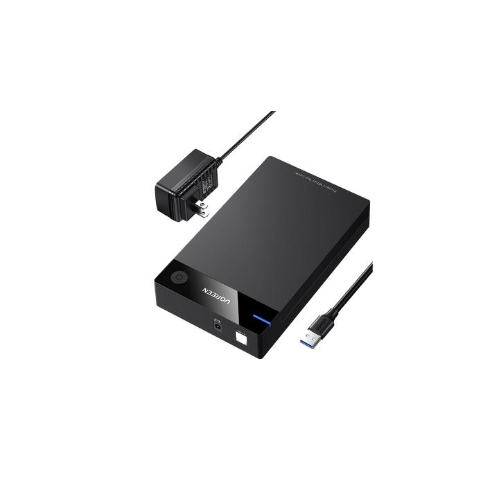 Carcasa de Disco Duro para  3.5" y  2.5" (Enclosure) | Con Cable USB 3.0 | Para HDD 3.5" / SSD 2.5" | SATA I/II/III |