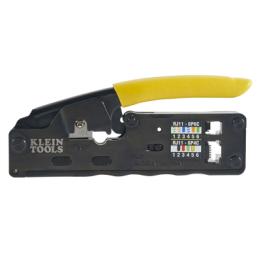 Ponchadora/Pelacables/Cortacables Compacta con Matraca para Conectores  RJ45 y RJ11/RJ12.