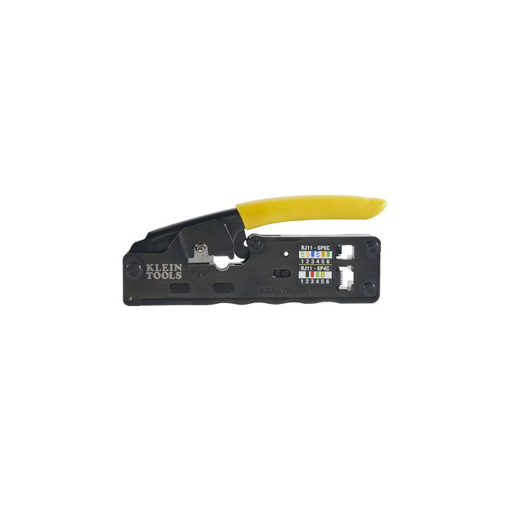Ponchadora/Pelacables/Cortacables Compacta con Matraca para Conectores  RJ45 y RJ11/RJ12.
