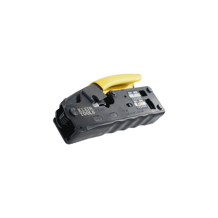 Ponchadora/Pelacables/Cortacables Compacta con Matraca para Conectores  RJ45 y RJ11/RJ12.