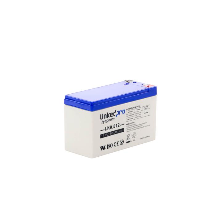 Batería 12 V / 9.5 Ah / UL / Tecnología AGM / Vida útil promedio 5 años / Para uso en equipo electrónico, Alarmas
