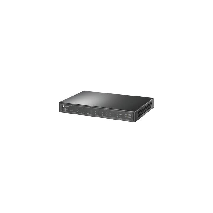 Switch de escritorio PoE+, no Administrable 8 puertos 10/100/1000 Mbps + 1 puertos 10/100/1000 Mbps (Uplink) + 1 puerto