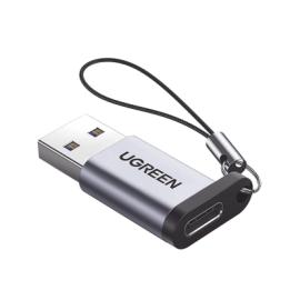 Adaptador USB 3.0 Macho a USB-C 3.1 Tipo C Hembra |Carga y Sincronización de Datos | Admite Corriente de 3A |