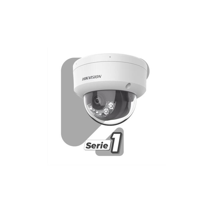 [Dual Light] Domo IP 6 Megapixel / Lente 2.8 mm / 30 mts IR + 30 mts Luz Blanca / Micrófono Integrado / ACUSENSE Lite