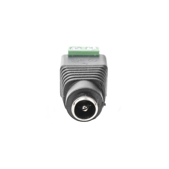 Adaptador Hembra Tipo Jack de 3.5 mm Polarizado de 12 Vcc / Terminales Tipo Tornillo / Polarizado (+/-) / Ideal para