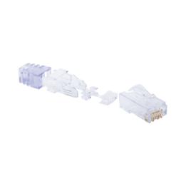 Plug RJ45 Cat6 de 5 Piezas, Para Cable UTP de Calibre 23-24 AWG, Chapado en Oro de 50 Micras, Paquete de 100 Piezas