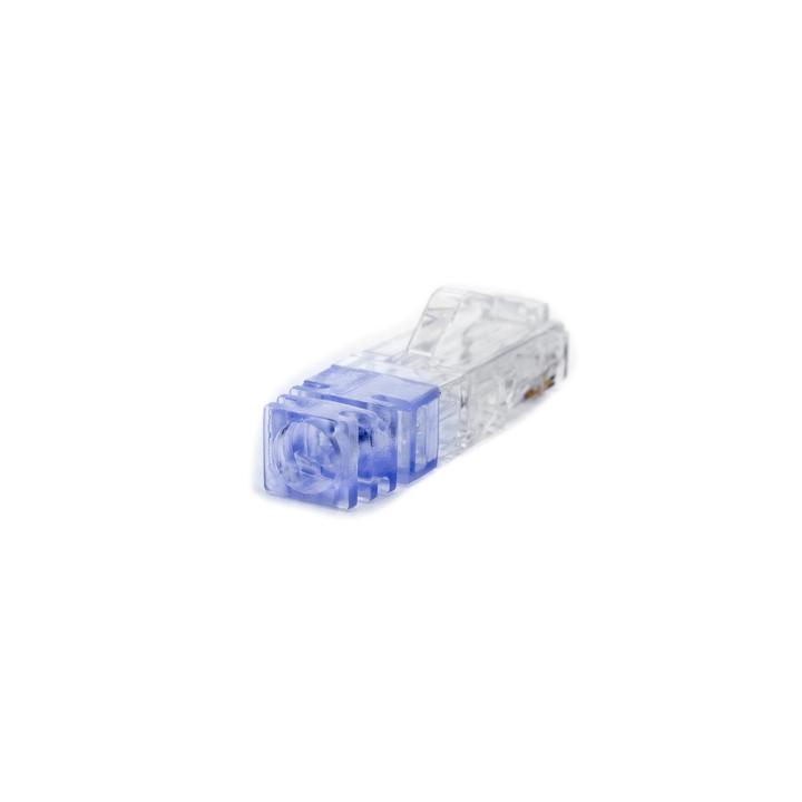 Plug RJ45 Cat6 de 5 Piezas, Para Cable UTP de Calibre 23-24 AWG, Chapado en Oro de 50 Micras, Paquete de 100 Piezas