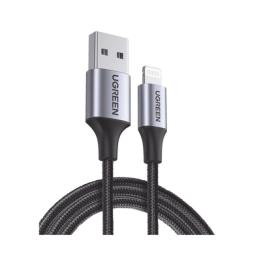 Cable USB-A a Lightning | 1 Metro (3.28 Pies) | Certificado MFi | Carga Rápida 5V/2.4 A | 480 Mbps | Conector C94 |