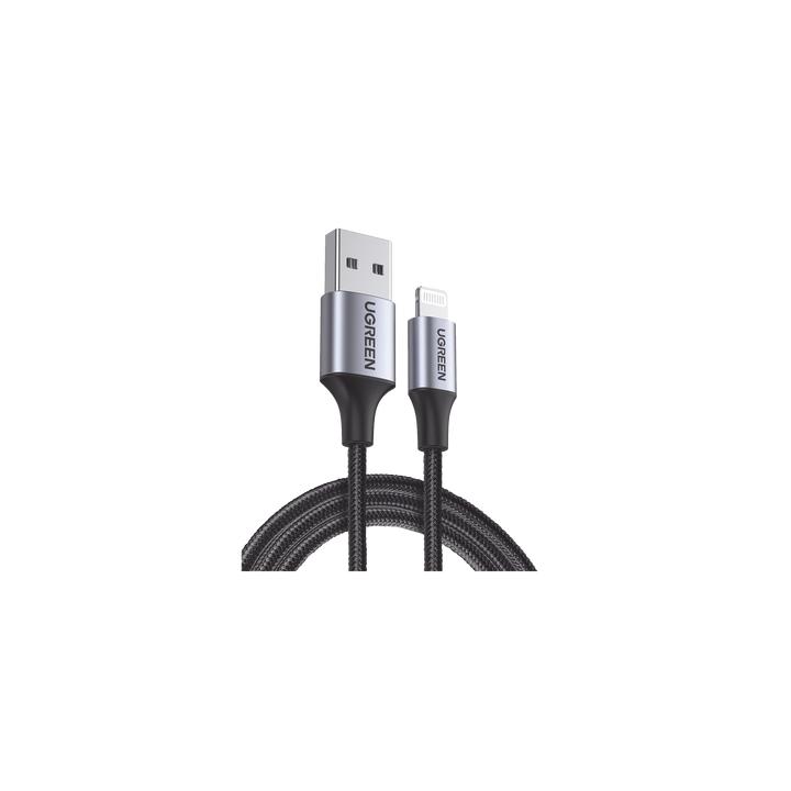 Cable USB-A a Lightning | 1 Metro (3.28 Pies) | Certificado MFi | Carga Rápida 5V/2.4 A | 480 Mbps | Conector C94 |