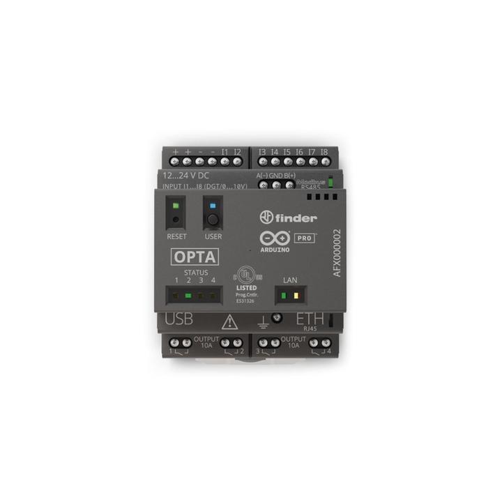 PLC Industrial Arduino Opta / Micro PLC IoT / Dual-core STM32H747XI / 8 Entradas Analógicas-Digitales / 4 Relés 10A /