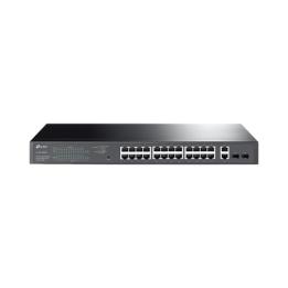 Switch PoE Administrable 24 puertos 10/100/1000 Mbps / 2 puertos SFP / 24 puertos PoE af/at / Presupuesto PoE 250W /
