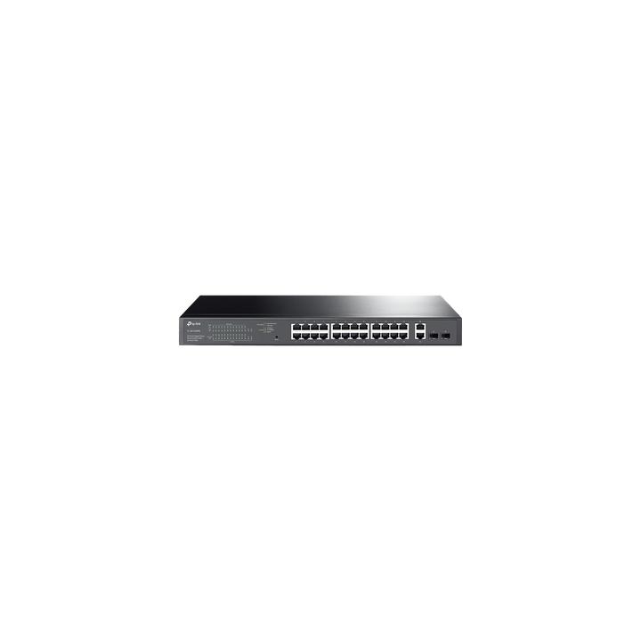 Switch PoE Administrable 24 puertos 10/100/1000 Mbps / 2 puertos SFP / 24 puertos PoE af/at / Presupuesto PoE 250W /