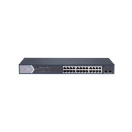 Switch Gigabit PoE+ / Administrable / 24 Puertos 1000 Mbps PoE+ / 2 Puertos SFP / Configuración Remota desde