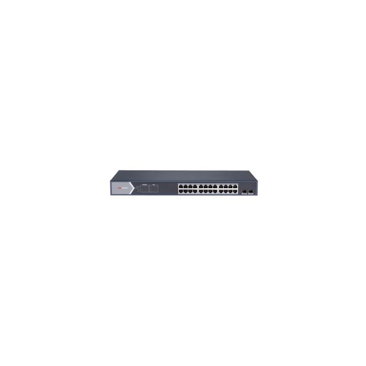 Switch Gigabit PoE+ / Administrable / 24 Puertos 1000 Mbps PoE+ / 2 Puertos SFP / Configuración Remota desde