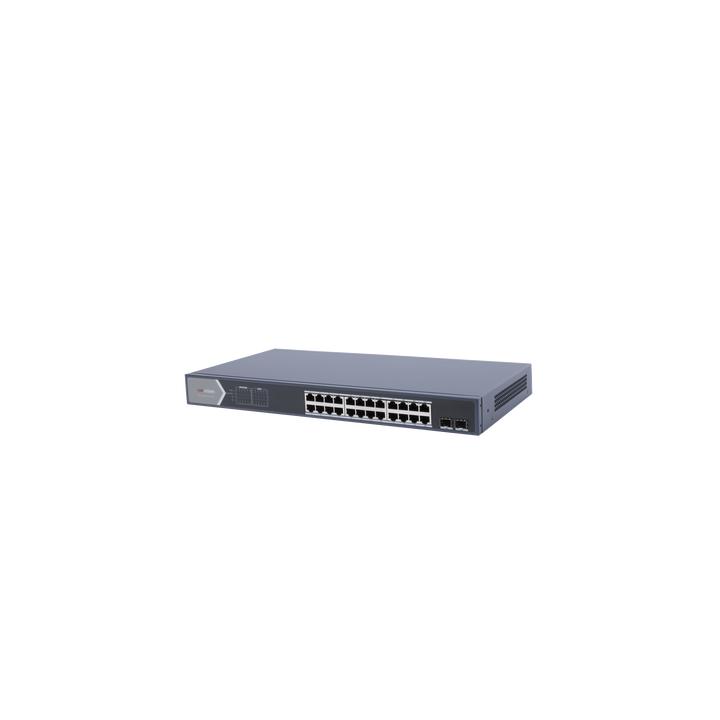 Switch Gigabit PoE+ / Administrable / 24 Puertos 1000 Mbps PoE+ / 2 Puertos SFP / Configuración Remota desde