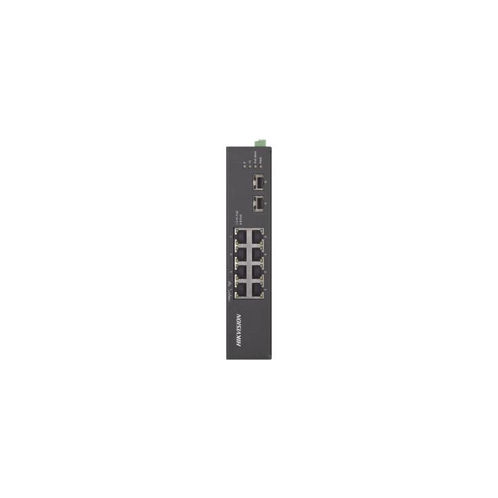 Switch Industrial No Administrable Gigabit / 6 Puertos Gigabit PoE+ (30 W) + 2 Puertos Gigabit PoE++ (60 W) / 2 Puertos