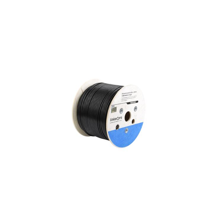 Bobina de Cable de 305 Metros (1000 Pies), Cat5E, con Gel, para Intemperie, Doble Forro Extrema Humedad, Bajo Tierra,