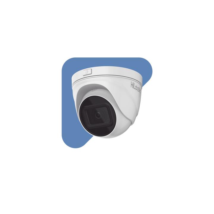 Turret IP 4 Megapixel / Lente Motorizado 2.8 - 12 mm / 30 mts IR EXIR / PoE / Exterior IP67 / WDR 120dB / Micro SD /