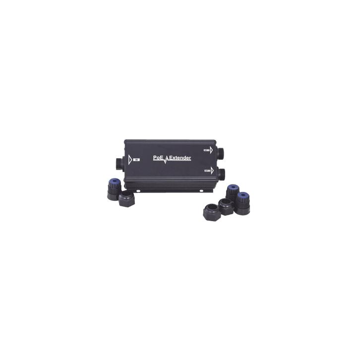 Extensor PoE/ 100 Metros / Intemperie (IP66) / 60 Watts / 1 puerto @ 2 salidas a 30 W  / No requiere fuente de