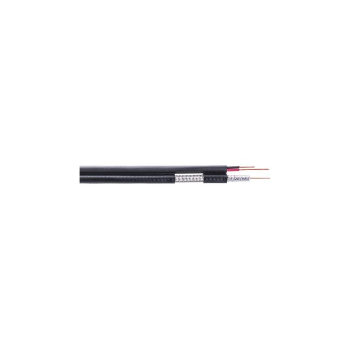 Carrete de 305 Metros (1000 Pies) / Cable Coaxial RG59 / Tipo CCS Siames / Optimizado para HD / Intemperie