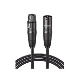 Cable para Micrófono XLR Tipo Canon Macho a Hembra | 5 Metros Plug & Play | Anti interferencias | Triple Blindaje |