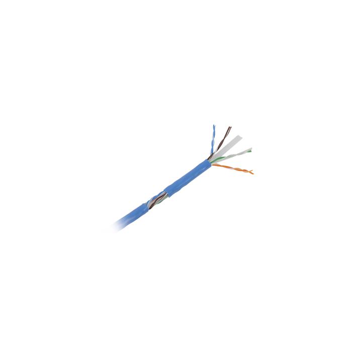 Bobina de Cable U/UTP Cat6A de 305 Metros (1000 Pies), Color Azul, CM, Soporta 10G-BaseT para Transmisión de