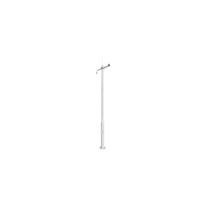 Poste Seccionado de 3 Metros / Especializado para la Instalación de Videovigilancia / Incluye Base de Cimentación y