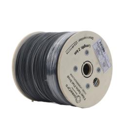 Carrete de 2 km de Fibra Óptica Drop Plana, Interior/Exterior G.657A2 Monomodo de 2 Hilos (Bifibra), Dieléctrica,