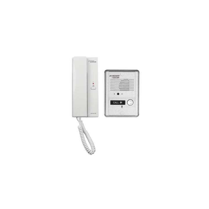 Kit de audio portero con un auricular (expandible hasta 3 auriculares)