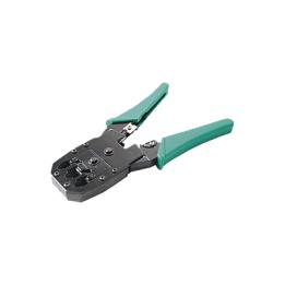 Pinzas para plegar (Ponchadoras) cables RJ11, RJ12, RJ45 telefónicos y cables de red Cat5e, Cat6, Cat6a y con
