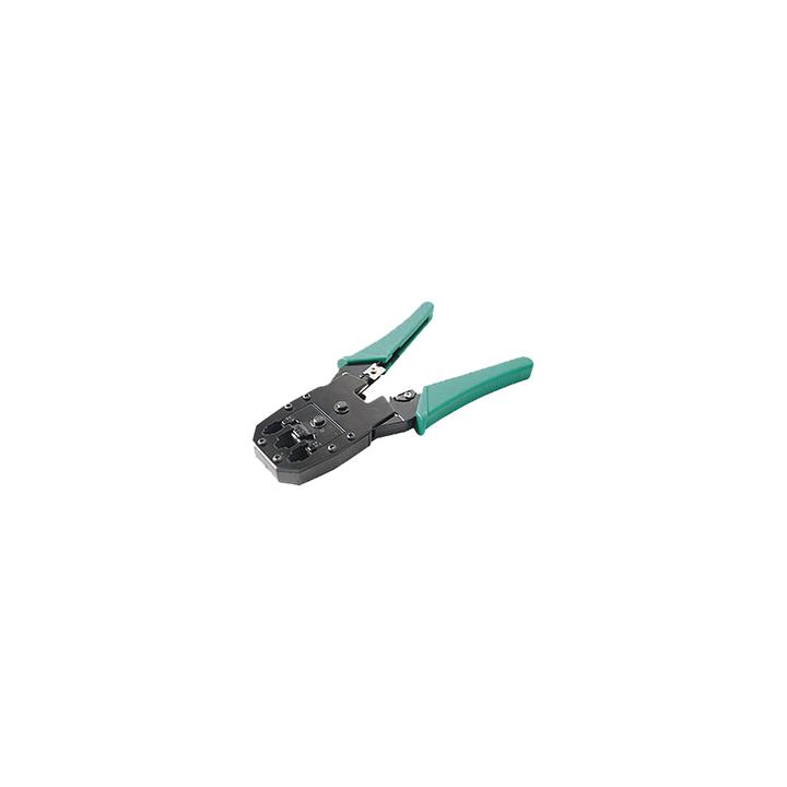 Pinzas para plegar (Ponchadoras) cables RJ11, RJ12, RJ45 telefónicos y cables de red Cat5e, Cat6, Cat6a y con
