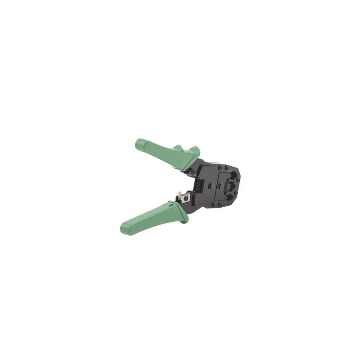 Pinzas para plegar (Ponchadoras) cables RJ11, RJ12, RJ45 telefónicos y cables de red Cat5e, Cat6, Cat6a y con