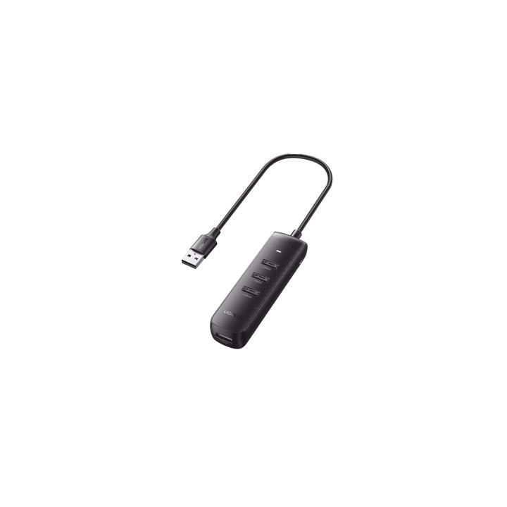 HUB USB-A 3.0 4 en 1 | 4 Puertos USB-A 3.0 (5Gbps) | Cable de 25 cm | Indicador Led | Ideal para Transferencia de Datos