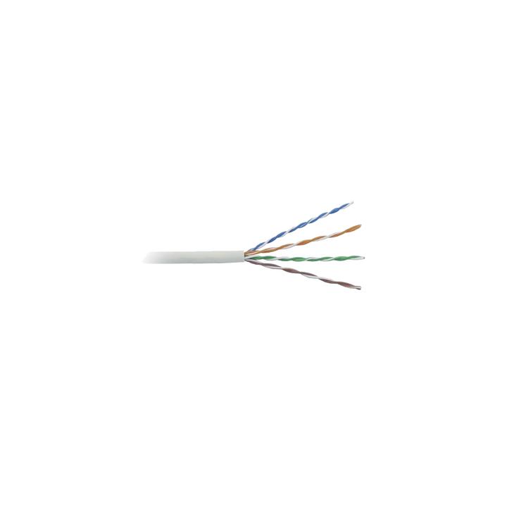 Cable Cat5e de Alto Rendimiento Certificaciones ETL, UL, de 152.5 Metros (500 Pies) de Color Blanco, para Aplicaciones