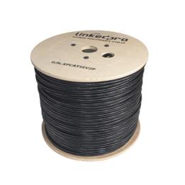 Bobina de Cable Siamés Cat5e CCA + 2 Cables Gruesos (16 AWG) para Alimentar Cámaras Más Lejos / 305 Metros (1000