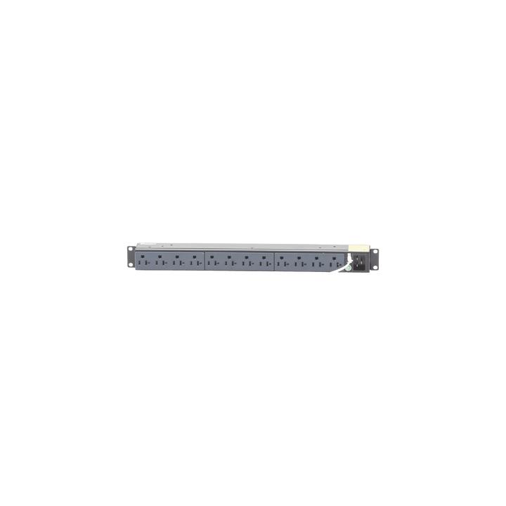 PDU Básico para Distribución de Energía, Enchufe de Entrada NEMA 5-15P, Con 12 Contactos NEMA 5-20R, Instalación