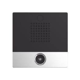 Mini Intercomunicador para hotelería y hospitales, con diseño elegante, PoE, 1 botón, 1 relevador integrado de