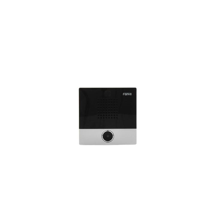 Mini Intercomunicador para hotelería y hospitales, con diseño elegante, PoE, 1 botón, 1 relevador integrado de