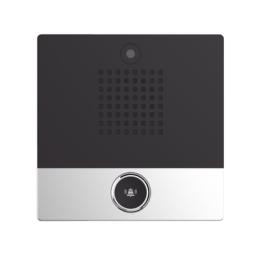 Mini video Intercomunicador para hotelería y hospitales, con diseño elegante, PoE, cámara 1Mpx, 1 botón, 1