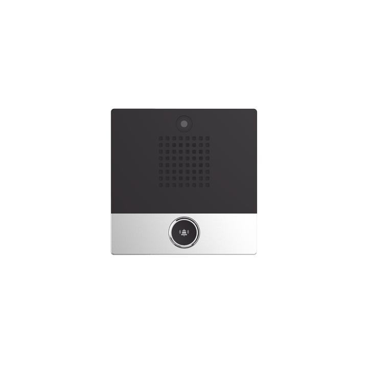 Mini video Intercomunicador para hotelería y hospitales, con diseño elegante, PoE, cámara 1Mpx, 1 botón, 1