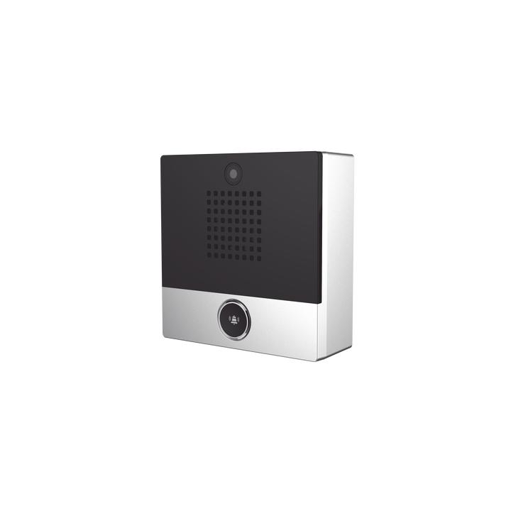 Mini video Intercomunicador para hotelería y hospitales, con diseño elegante, PoE, cámara 1Mpx, 1 botón, 1
