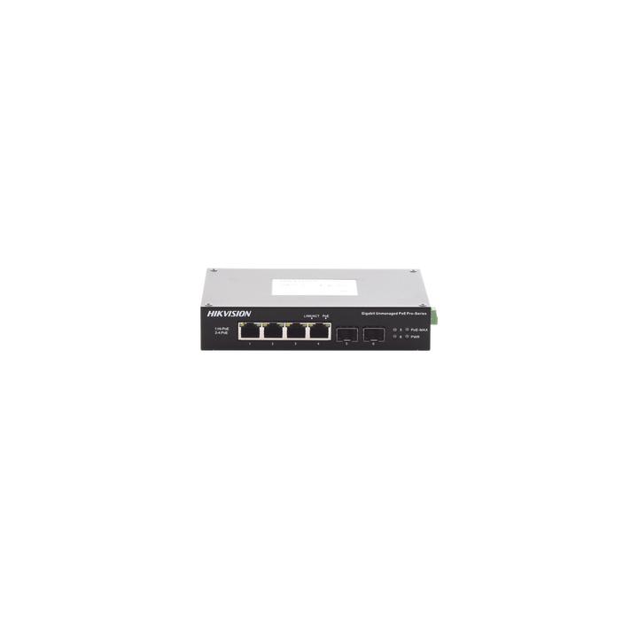 Switch Industrial No Administrable Gigabit / 3 Puertos Gigabit PoE+ (30 W) + 1 Puerto Gigabit PoE++ (60 W) / 2 Puertos