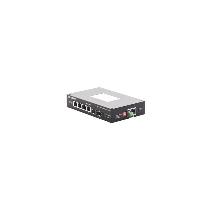 Switch Industrial No Administrable Gigabit / 3 Puertos Gigabit PoE+ (30 W) + 1 Puerto Gigabit PoE++ (60 W) / 2 Puertos