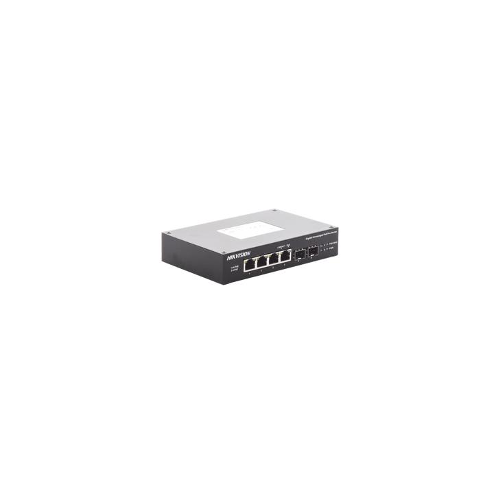 Switch Industrial No Administrable Gigabit / 3 Puertos Gigabit PoE+ (30 W) + 1 Puerto Gigabit PoE++ (60 W) / 2 Puertos