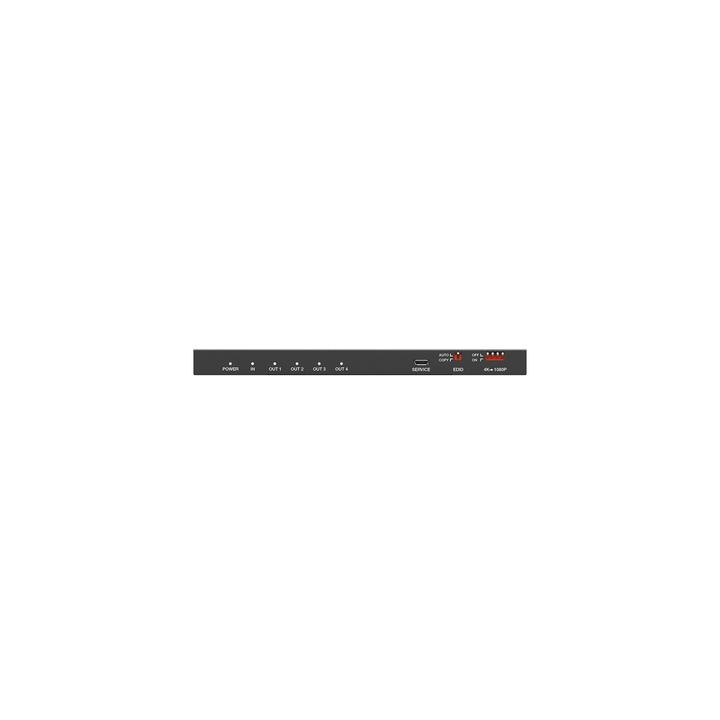 Splitter HDMI 1x4 | 1 Entrada a 4 salidas (Simultaneas) | 4K@60Hz | Extractor de Audio | Down Scaler | HDR  4:4:4 |