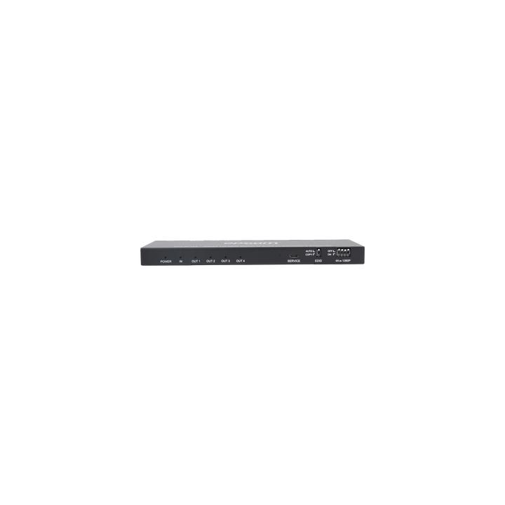 Splitter HDMI 1x4 | 1 Entrada a 4 salidas (Simultaneas) | 4K@60Hz | Extractor de Audio | Down Scaler | HDR  4:4:4 |