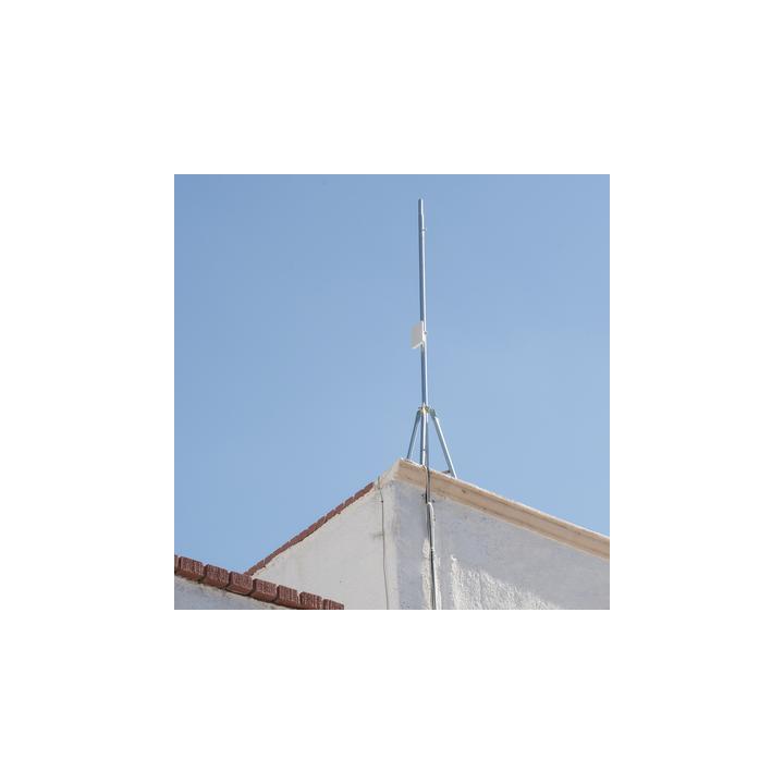 Kit de Montaje de Tripie con Mástil de 3 metros Ideal para instalar Antenas, Radios, Cámaras, etc...