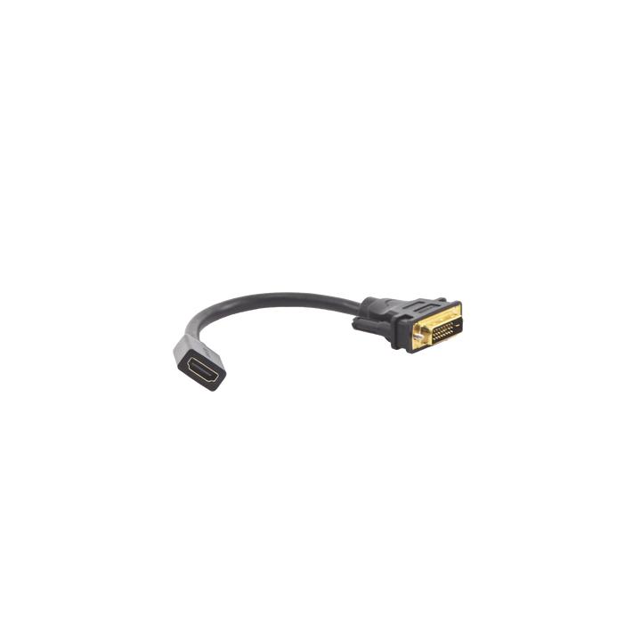 Convertidor DVI Macho a HDMI Hembra | Bidireccional | DVI 24+1 | 1080P@60Hz | Cable de 22 cm (8.66 Pulgadas) | Negro
