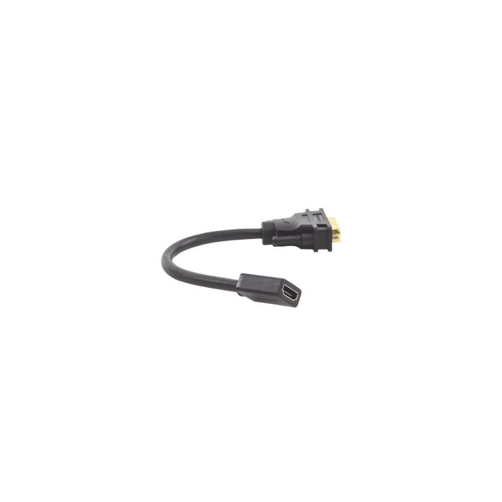 Convertidor DVI Macho a HDMI Hembra | Bidireccional | DVI 24+1 | 1080P@60Hz | Cable de 22 cm (8.66 Pulgadas) | Negro
