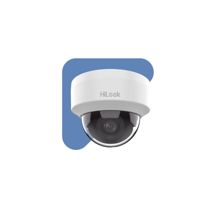 HiLook Series / Domo IP 2 Megapixel (1080p) / Lente 2.8 mm (Gran Angular) / 20 mts IR / Interior / PoE / dWDR / H.265+